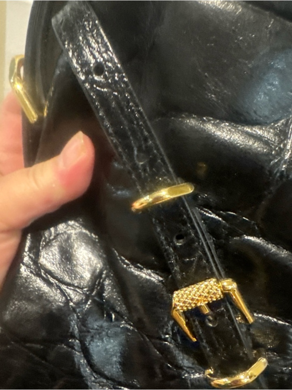 Givenchy Black Quilted Leather Shoulder Bag/Gold Hardware/NEVER USED! DISCOUNTED - Picture 7 of 16
